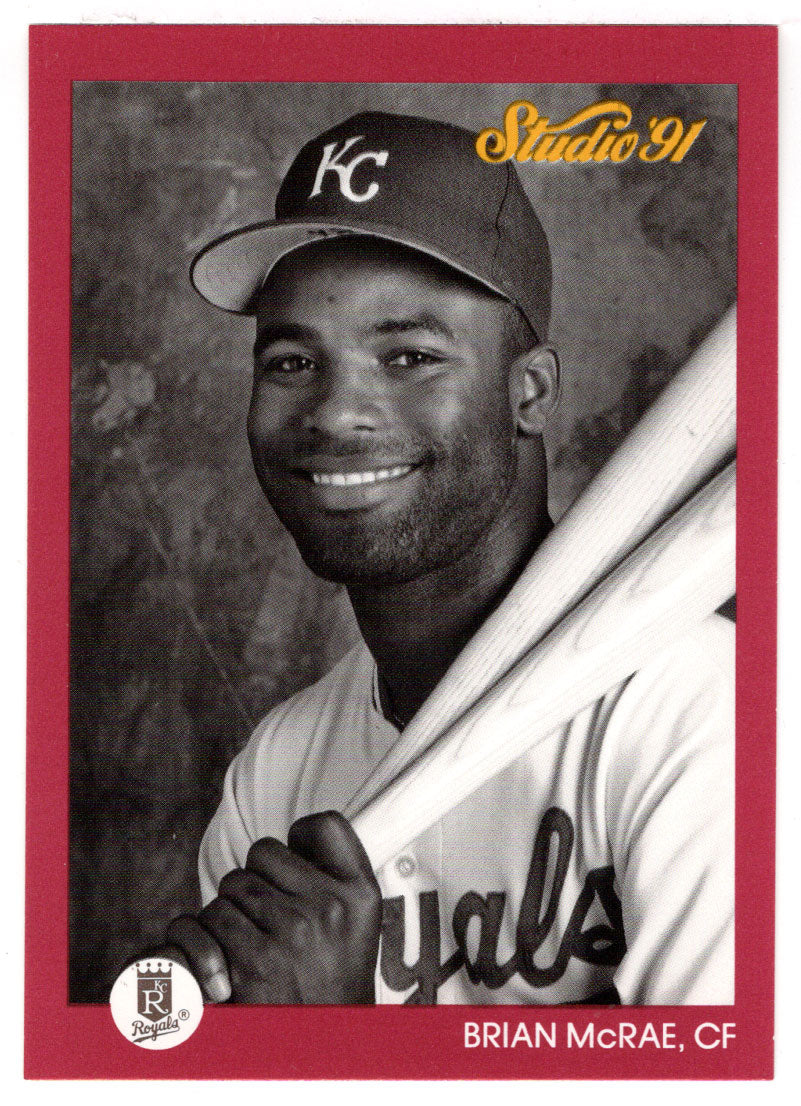 Brian McRae RC - Kansas City Royals (MLB Baseball Card) 1991 Leaf Studio # 68 Mint