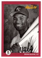 Brian McRae RC - Kansas City Royals (MLB Baseball Card) 1991 Leaf Studio # 68 Mint