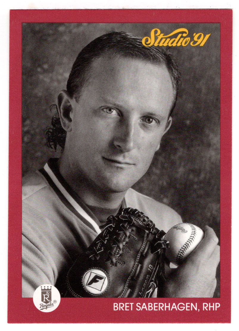 Bret Saberhagen - Kansas City Royals (MLB Baseball Card) 1991 Leaf Studio # 69 Mint