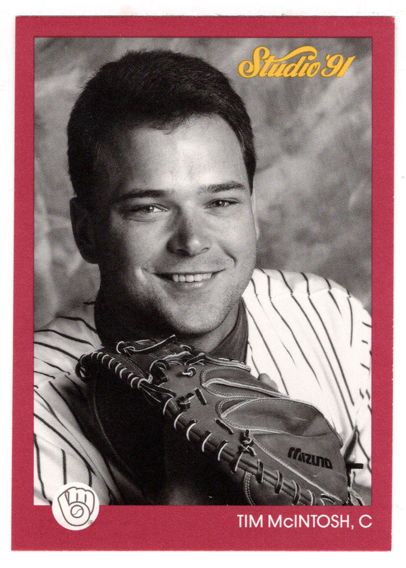 Tim McIntosh - Milwaukee Brewers (MLB Baseball Card) 1991 Leaf Studio # 71 Mint
