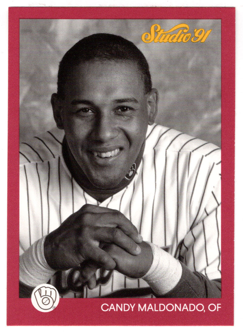 Candy Maldonado - Milwaukee Brewers (MLB Baseball Card) 1991 Leaf Studio # 72 Mint