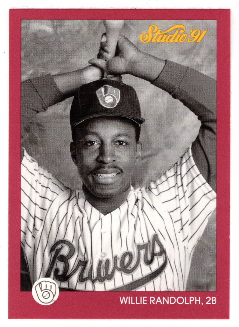 Willie Randolph - Milwaukee Brewers (MLB Baseball Card) 1991 Leaf Studio # 74 Mint