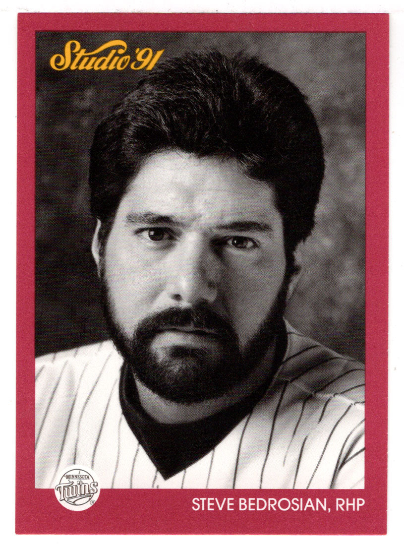 Steve Bedrosian - Minnesota Twins (MLB Baseball Card) 1991 Leaf Studio # 82 Mint