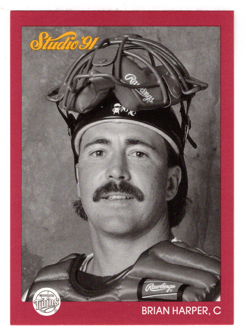 Brian Harper - Minnesota Twins (MLB Baseball Card) 1991 Leaf Studio # 86 Mint