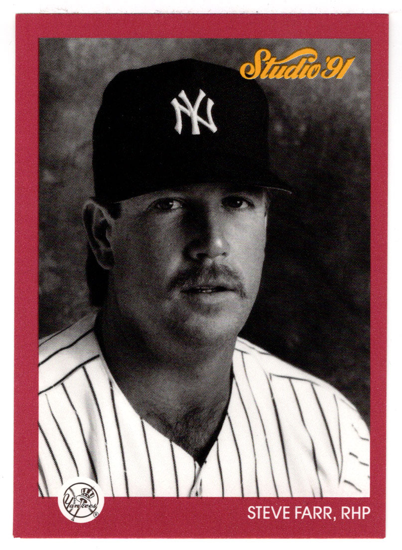 Steve Farr - New York Yankees (MLB Baseball Card) 1991 Leaf Studio # 92 Mint