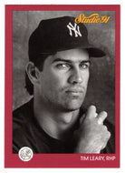 Tim Leary - New York Yankees (MLB Baseball Card) 1991 Leaf Studio # 95 Mint