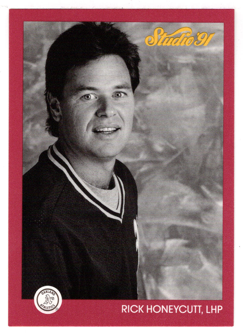 Rick Honeycutt - Oakland Athletics (MLB Baseball Card) 1991 Leaf Studio # 105 Mint