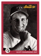 Scott Chiamparino - Texas Rangers (MLB Baseball Card) 1991 Leaf Studio # 122 Mint