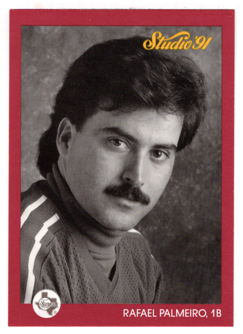 Rafael Palmeiro - Texas Rangers (MLB Baseball Card) 1991 Leaf Studio # 127 Mint