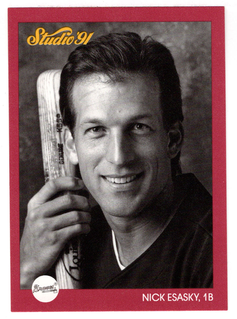 Nick Esasky - Atlanta Braves (MLB Baseball Card) 1991 Leaf Studio # 143 Mint