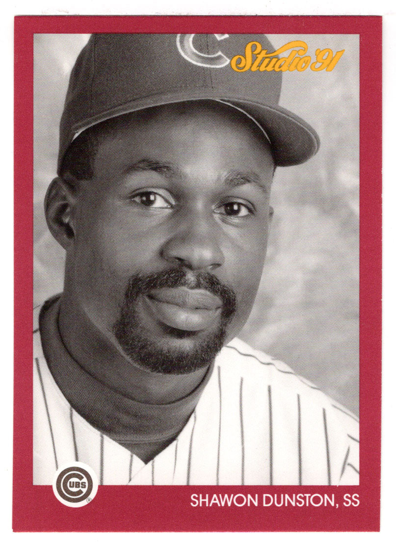 Shawon Dunston - Chicago Cubs (MLB Baseball Card) 1991 Leaf Studio # 155 Mint