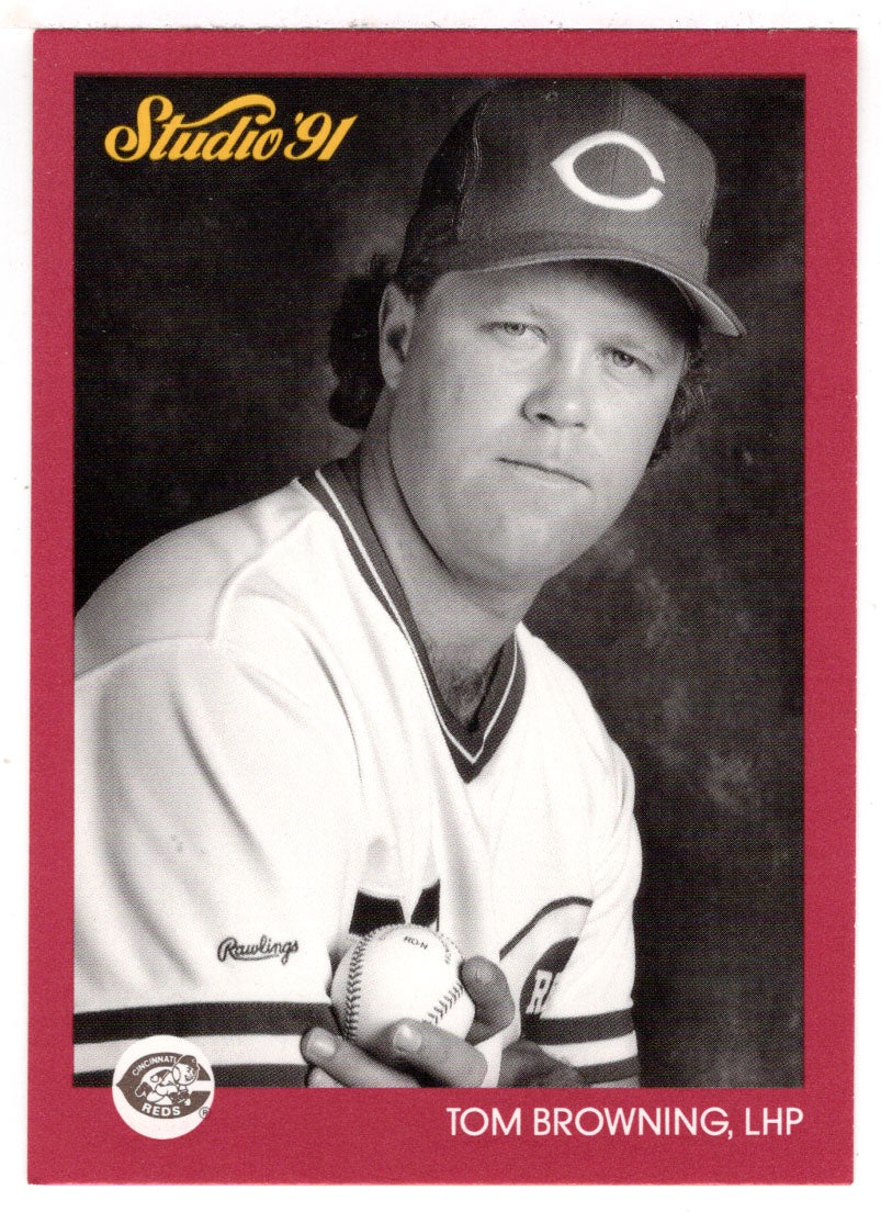 Tom Browning - Cincinnati Reds (MLB Baseball Card) 1991 Leaf Studio # 161 Mint