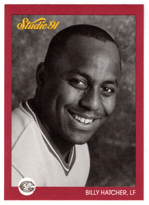Billy Hatcher - Cincinnati Reds (MLB Baseball Card) 1991 Leaf Studio # 166 Mint