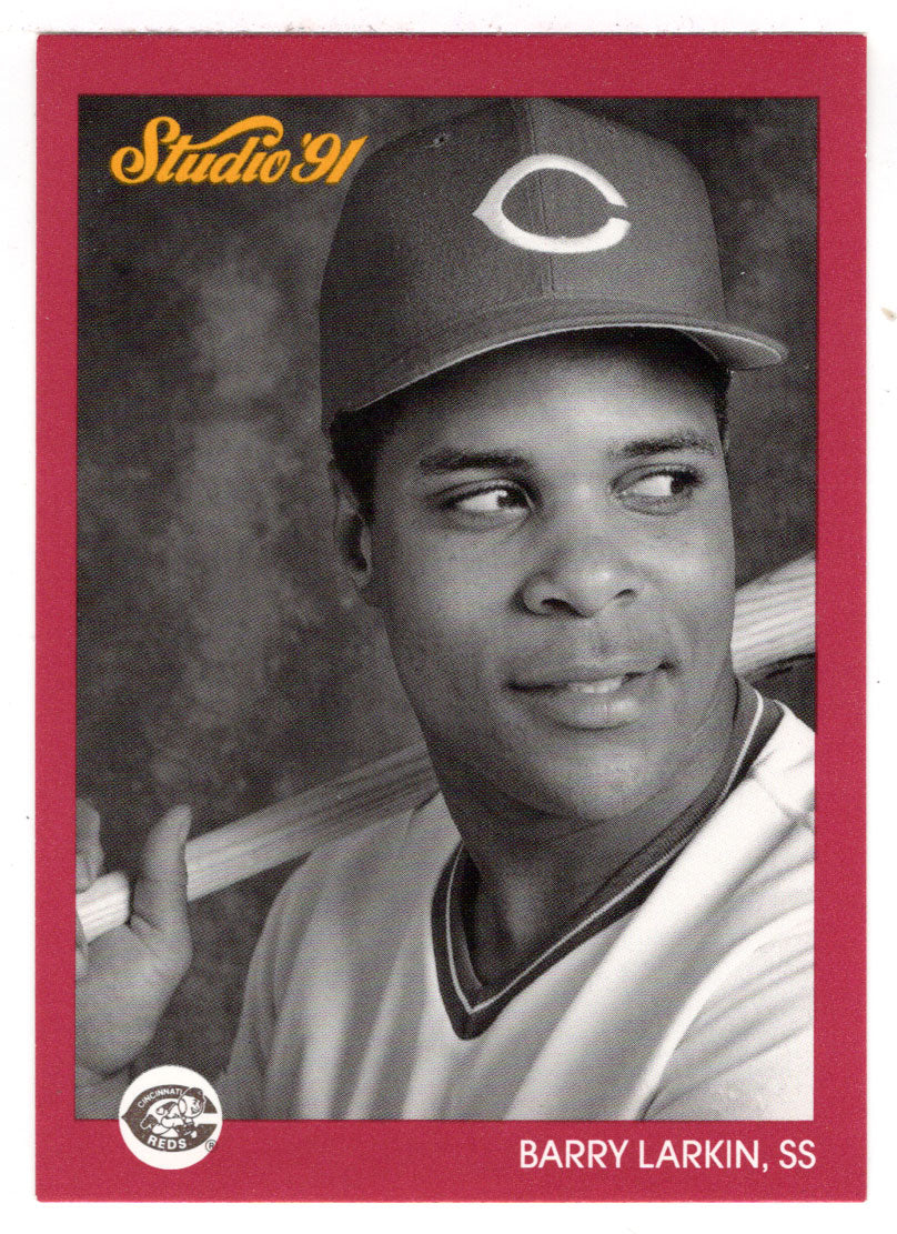 Barry Larkin - Cincinnati Reds (MLB Baseball Card) 1991 Leaf Studio # 167 Mint