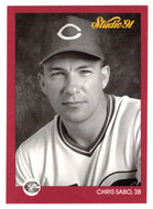 Chris Sabo - Cincinnati Reds (MLB Baseball Card) 1991 Leaf Studio # 170 Mint