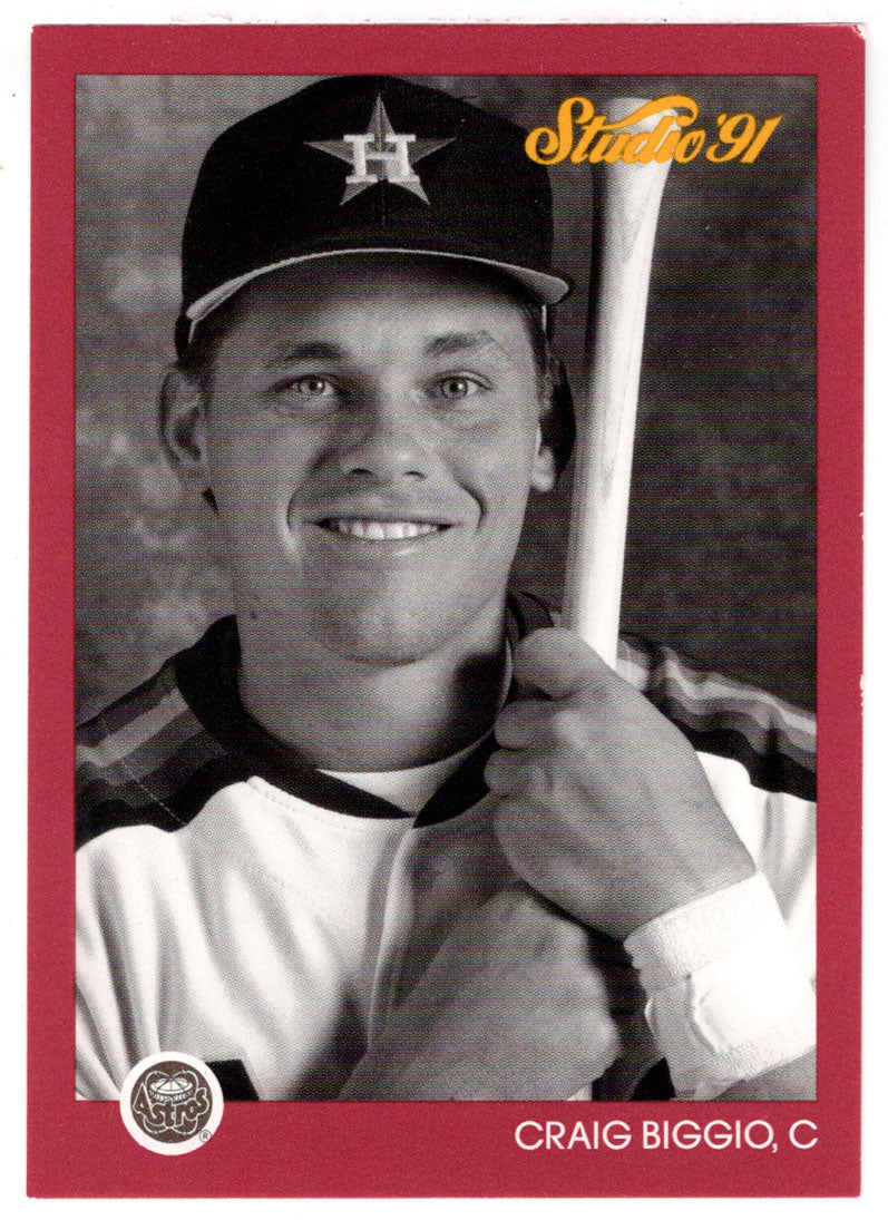 Craig Biggio - Houston Astros (MLB Baseball Card) 1991 Leaf Studio # 173 Mint