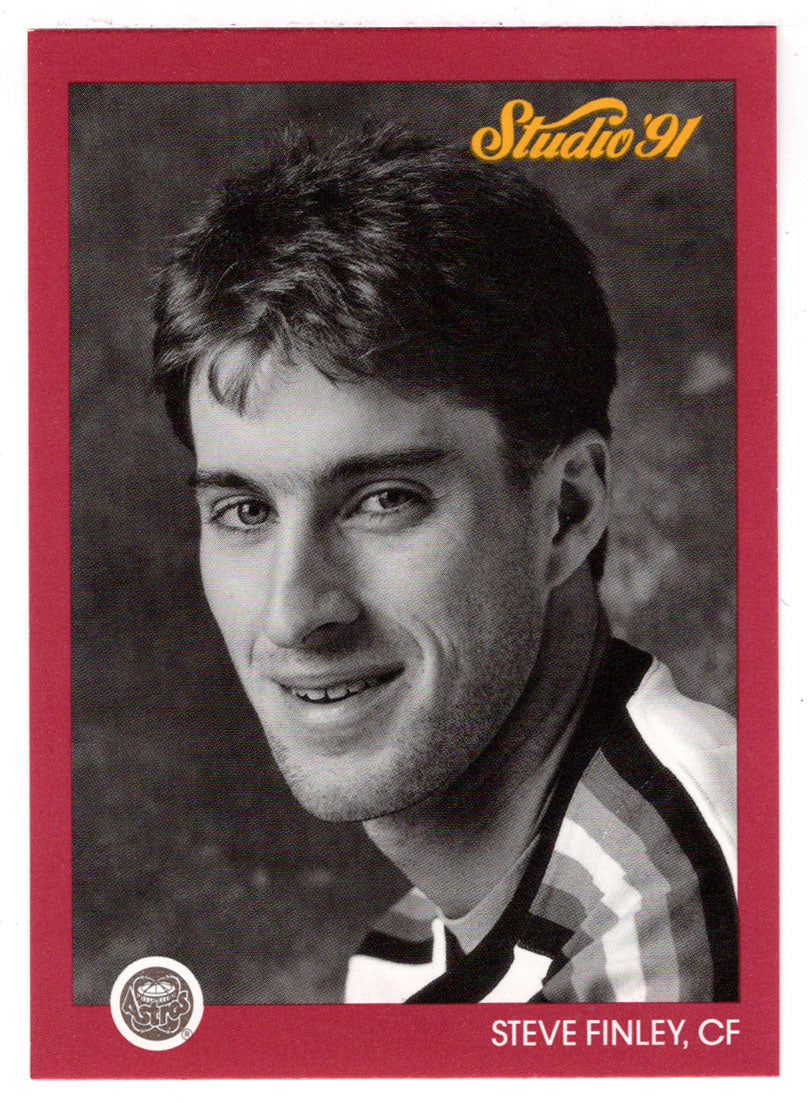 Steve Finley - Houston Astros (MLB Baseball Card) 1991 Leaf Studio # 176 Mint