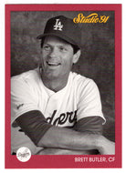 Brett Butler - Los Angeles Dodgers (MLB Baseball Card) 1991 Leaf Studio # 181 Mint