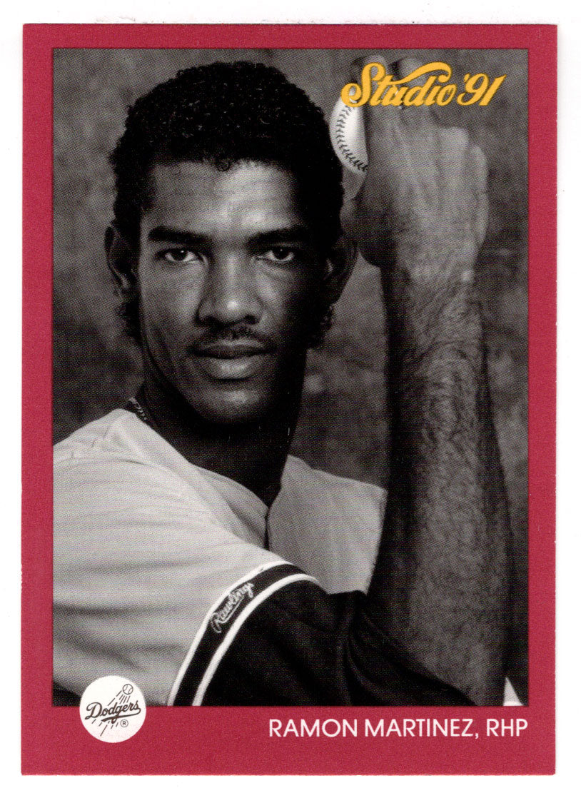 Ramon Martinez - Los Angeles Dodgers (MLB Baseball Card) 1991 Leaf Studio # 184 Mint