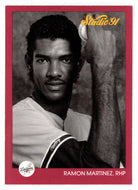 Ramon Martinez - Los Angeles Dodgers (MLB Baseball Card) 1991 Leaf Studio # 184 Mint