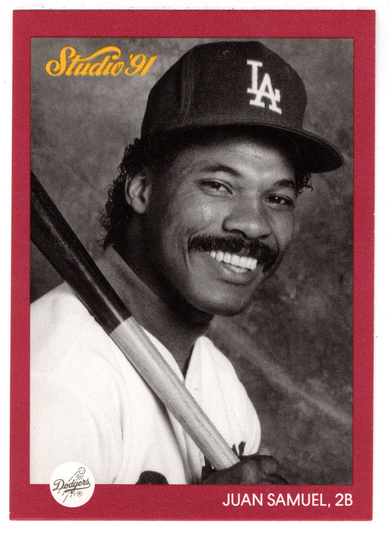 Juan Samuel - Los Angeles Dodgers (MLB Baseball Card) 1991 Leaf Studio # 188 Mint