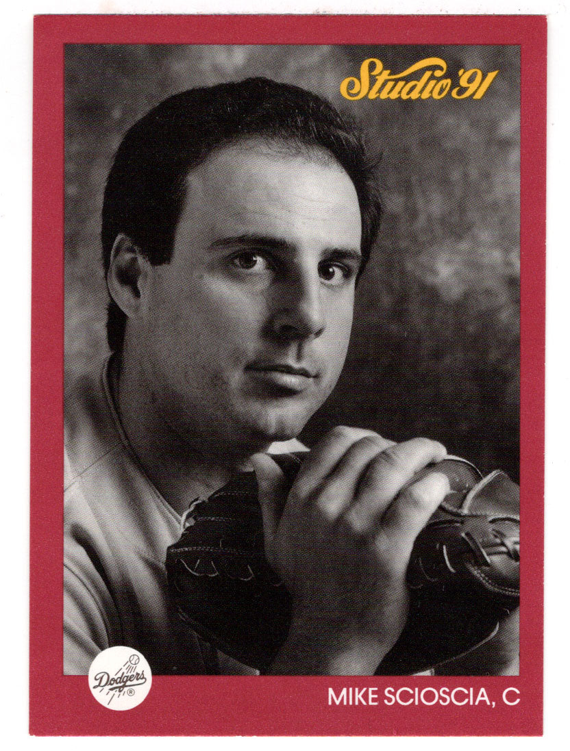 Mike Scioscia - Los Angeles Dodgers (MLB Baseball Card) 1991 Leaf Studio # 189 Mint