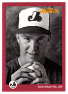 Brian Barnes RC - Montreal Expos (MLB Baseball Card) 1991 Leaf Studio # 192 Mint