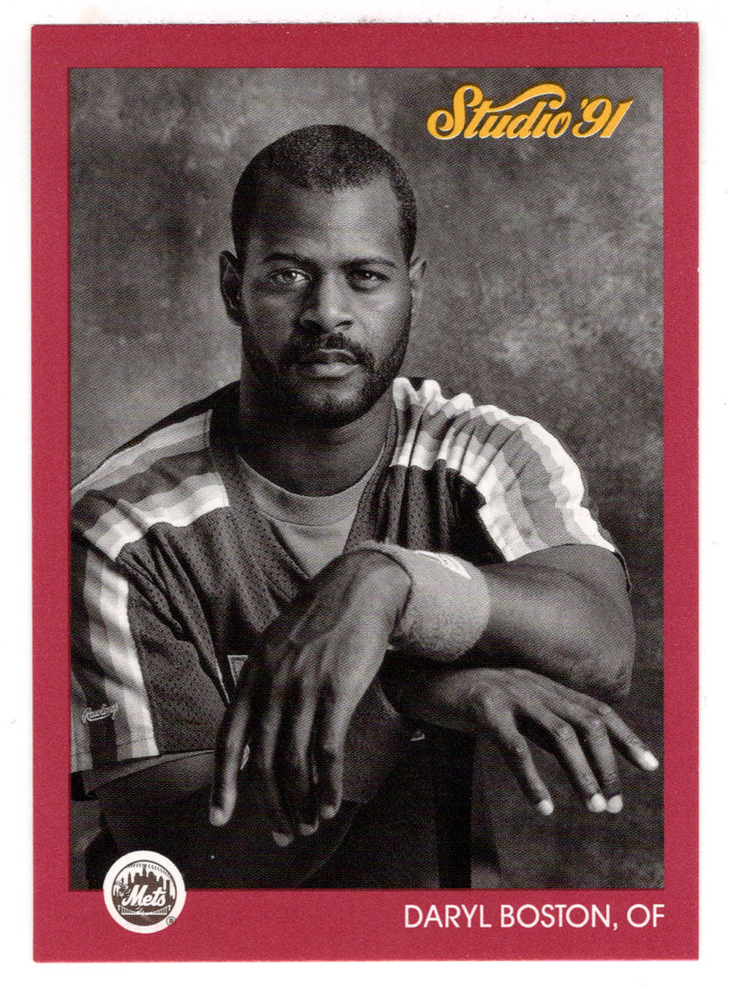 Daryl Boston - New York Mets (MLB Baseball Card) 1991 Leaf Studio # 201 Mint