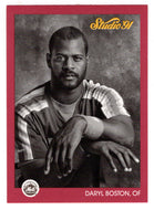 Daryl Boston - New York Mets (MLB Baseball Card) 1991 Leaf Studio # 201 Mint