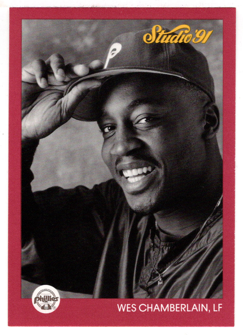 Wes Chamberlain RC - Philadelphia Phillies (MLB Baseball Card) 1991 Leaf Studio # 211 Mint