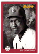 Milt Thompson - St. Louis Cardinals (MLB Baseball Card) 1991 Leaf Studio # 239 Mint