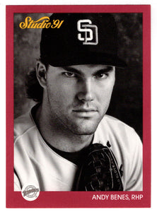 Andy Benes - San Diego Padres (MLB Baseball Card) 1991 Leaf Studio # 242 Mint