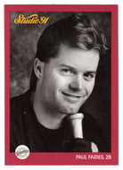 Paul Faries RC - San Diego Padres (MLB Baseball Card) 1991 Leaf Studio # 243 Mint