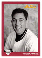 Mike Benjamin - San Francisco Giants (MLB Baseball Card) 1991 Leaf Studio # 252 Mint