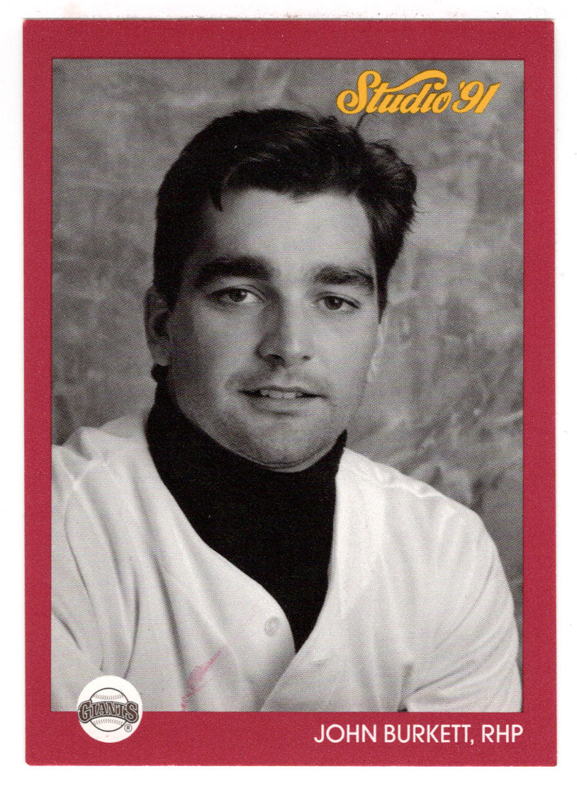 John Burkett (Photo is actually Trevor Wilson) - San Francisco Giants (MLB Baseball Card) 1991 Leaf Studio # 253 Mint