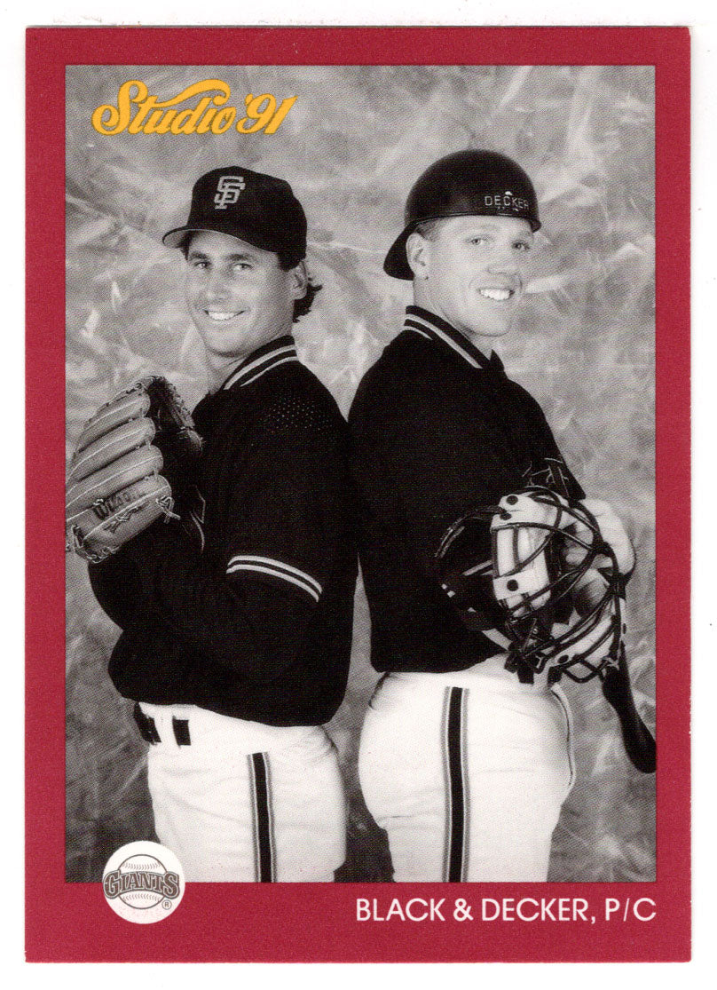 Bud Black - Steve Decker - San Francisco Giants (MLB Baseball Card) 1991 Leaf Studio # 260 Mint