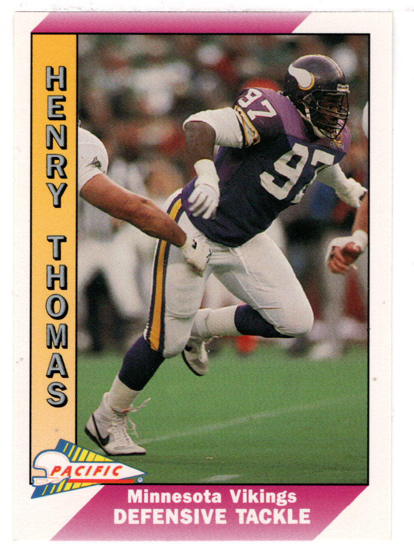 Henry Thomas - Minnesota Vikings (NFL Football Card) 1991 Pacific # 298 Mint
