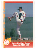 Nolan Ryan - Fastest Pitch Ever Thrown Clocked at 100.9 MPH (MLB Baseball Card) 1991 Pacific Ryan Texas Express I # 29 Mint