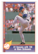 Nolan Ryan - 22 Seasons With 100 or More Strikeouts (MLB Baseball Card) 1991 Pacific Ryan Texas Express I # 71 Mint