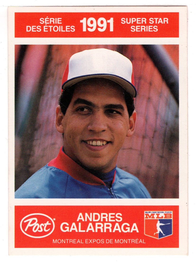 Andres Galarraga - Montreal Expos (MLB Baseball Card) 1991 Post Canada Super Star # 3 Mint