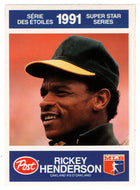 Rickey Henderson - Oakland Athletics (MLB Baseball Card) 1991 Post Canada Super Star # 24 Mint