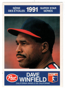 Dave Winfield - California Angels (MLB Baseball Card) 1991 Post Canada Super Star # 28 Mint