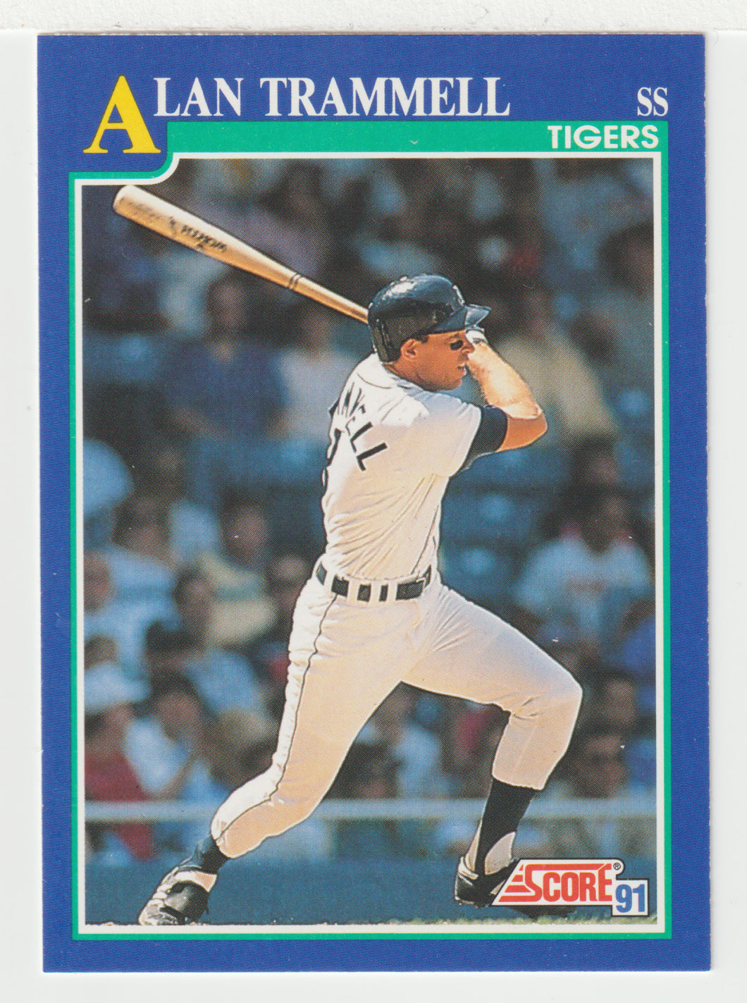 Alan Trammell - Detroit Tigers (MLB Baseball Card) 1991 Score # 40 Mint