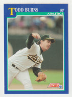 Todd Burns - Oakland Athletics (MLB Baseball Card) 1991 Score # 41 Mint