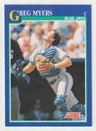 Greg Myers - Toronto Blue Jays (MLB Baseball Card) 1991 Score # 88 Mint