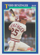 Todd Benzinger - Cincinnati Reds (MLB Baseball Card) 1991 Score # 90 Mint