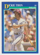 Dickie Thon - Philadelphia Phillies (MLB Baseball Card) 1991 Score # 103 Mint