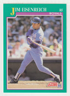 Jim Eisenreich - Kansas City Royals (MLB Baseball Card) 1991 Score # 154 Mint