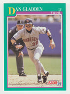 Dan Gladden - Minnesota Twins (MLB Baseball Card) 1991 Score # 163 Mint