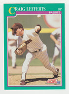 Craig Lefferts - San Diego Padres (MLB Baseball Card) 1991 Score # 184 Mint